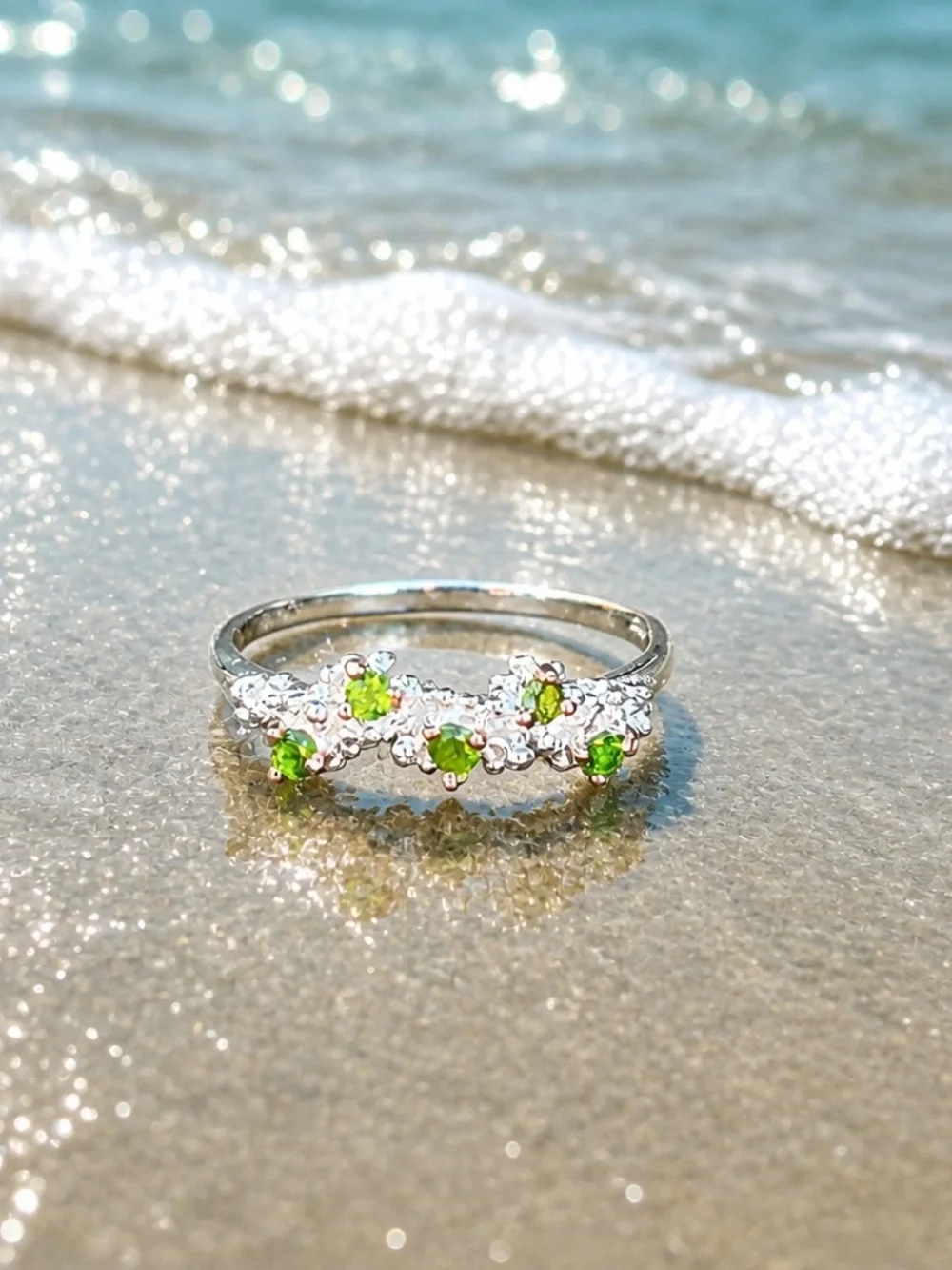 NEW! Chrome Diopside Ring